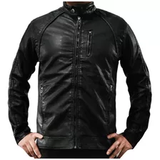 Chamarra De Piel Estilo Biker Gótica Metalera Rockera