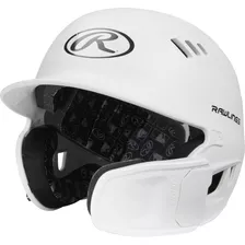 Casco De Bateo De Béisbol Y Softbol Rawlings Senior Blanco