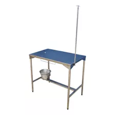 Mesa Inox Atendimento Veterinaria Cirurgica Balde Sorox