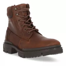 Bota Hiker Hombre Color Cafe Piel Genuina Comoda 145-48