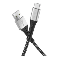 Cabo Usb-a Para Usb-c 1,2m Nylon Trançado Preto Geonav