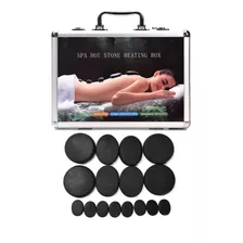 Kit De Piedras Calientes 16 Piezas Maletin Electrico Spa