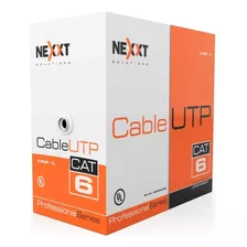 Cable Red Utp Cat 6 Nexxt Caja 100 Mts Interior %100 Cobre