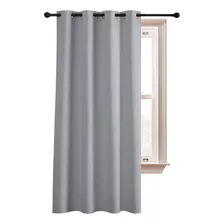 Cortina Semi Blackout Casatua Un Paño 140x220cm Aislante Color Gris