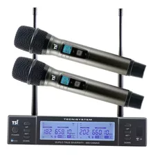 Microfones Tsi Broadcast Series Br-8000-uhf Dinâmico Supercardióide Cor Preto