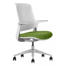 Silla Ejecutiva Ergonómica De Escritorio Ferrini Oficina F3 Color Verde