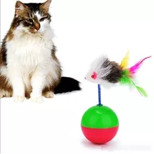 Juguete Para Gato Pelota Con Ratón Porfiado 