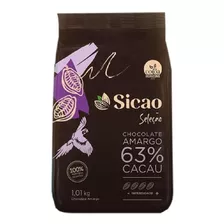 Chocolate Seleção 63% Cacau Amargo Gotas 1,01kg Sicao