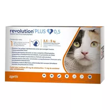 Antiparasitario Para Gatos Revolution Plus De 2,5 A 5 Kg 