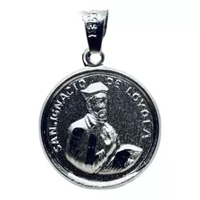 Medalla De San Ignacio De Loyola Mateada (deperlá Plata)