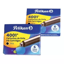 Cartucho De Tinta Tanque Pelikan 4001 X 6 Unidades Negro