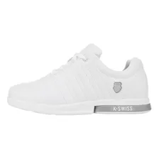 Tenis Renz K-swiss Hombre White Grey Piel Genuina 0f648103