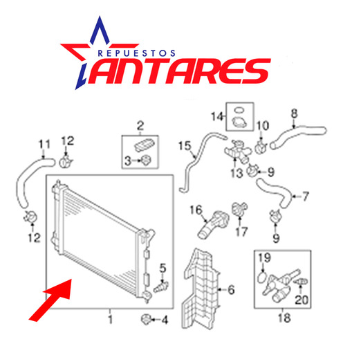 Radiador Transmision Mecanica Para Chevrolet Aveo 2004 2016 Foto 5