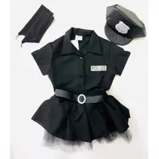 Fantasia Policial Menina Conjunto Infantil Fantasia