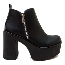 Botinetas Plataforma De Mujer Botitas Botas Moda Comodas