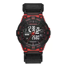 Reloj Hombre Skechers Downey Nailon Color De La Correa Negro