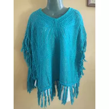 Chaleco Tejido Tipo Poncho Marca Justice Talla 8/10 Us$10,00