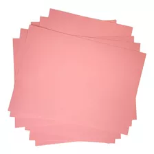 100 Folhas Papel Color Colorido Na Massa 180g Rosa Claro