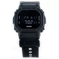 Relógio G-shock Dw5600bbn Clássico Pulseira Cordura Original