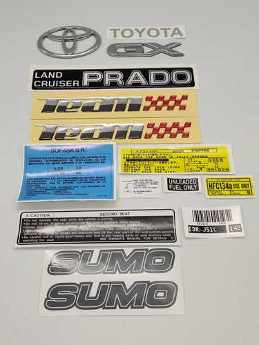 Toyota Land Cruiser Prado Sumo Team Emblemas Y Calcomanias  Foto 3