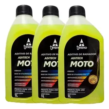 Kit Aditivo Fluido Radiador Para Moto Aditech Tirreno - 3 L