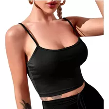 Cropped Blusinha Feminina Alcinha Suplex Top De Academia