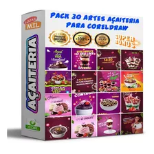 Pack 30 Artes Para Açaí Editáveis Cdr