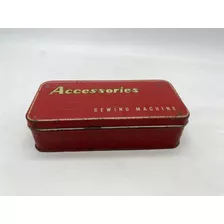 Caja Metálica Accesorios Máquina Coser Singer Vintage 1950