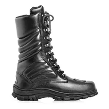 Bota Coturno Militar Rocam Masculina Preta Cano Longo