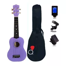 Ukelele Soprano Madera Dy Light + Colores + Funda + Afinador