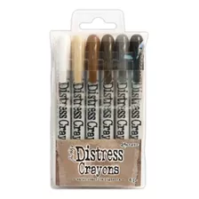 Tholtz Set #3 Distress Crayon Set #3 - 6 Crayones