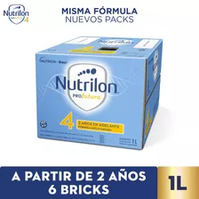 Leche De Fórmula Líquida Sin Tacc Nutricia Bagó Nutrilon Profutura 4 Sabor Original En Brick De 6 De 1l - 2 A 4 Años