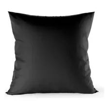 Almohadones Decorativos 45x45 De 100% Fibra Siliconada Color Negro Diseño De La Tela Negro