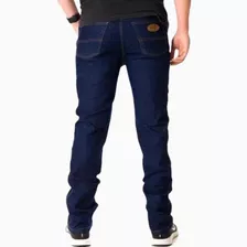 Calça Jeans Masculina Country Basica Reforçada Corte Reto