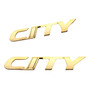 Emblema Honda City Fibra De Carbono