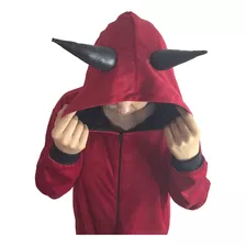 Demonio Diabo Capeta Pijama Kigurumi Fantasia Macacão Roupa