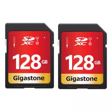 Gigastone Paquete De 2 Tarjetas Sd Uhs-i U1 Clase 10 Sdxc D.