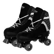 Patins Roller Skate Preto 31 Ao 34 Original- Fenix