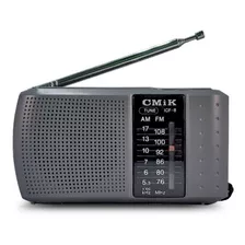 Radio Portatil Am Fm Parlante Antena Auricular Cmik Icf-8