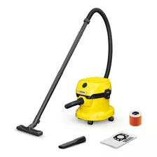 Aspiradora Karcher Wd2 Potencia 180aw Tanque 12 Lts Color Amarillo