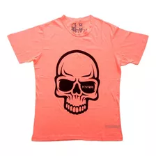 Camiseta Jiu Jitsu Kvra Full Skull Laranja