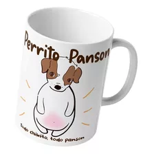 Taza Meme Perrito Panson Cerémica Café Té Novedad 