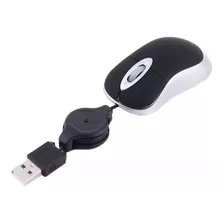 Mini Mouse Com Fio Retrátil Para Notebook Pc Fácil De Usar