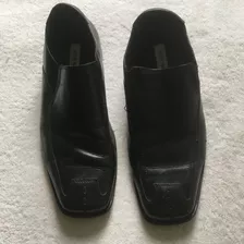 Sapato Steve Madden Social Mocassim Preto Couro 42 Usado 