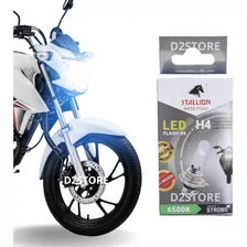 Led Lampada H4 Moto 6500k Cavalinho Strobo Efeito Xenon