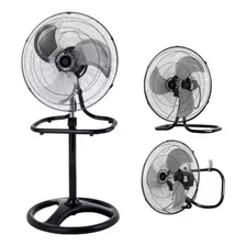 Set 2 Ventiladores De Pie 3 En 1 3 Aspas Metálicas 