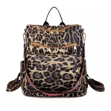 Bolso Morral Mochila Casual De Cuero Para Mujeres