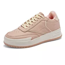 Tenis Mujer Lady One Er-800 Rosa Beige 121-312