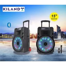 Parlante Kiland 15 Usb - Radio - Micrófono - Luz Led