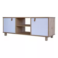 Rack Aparador Madera Maciza Modular 2 Puertas Living 